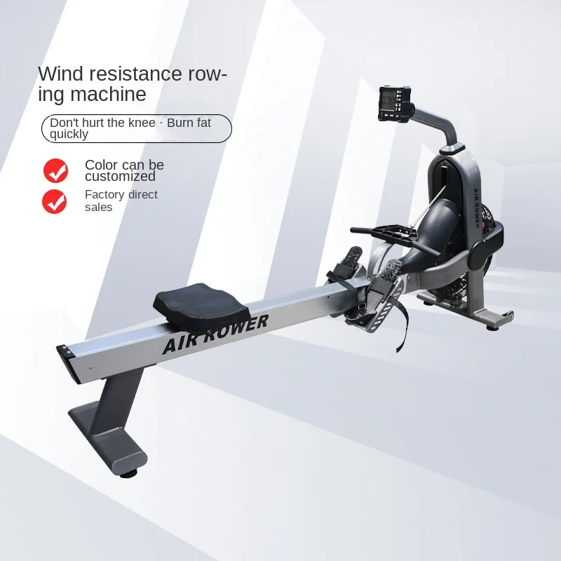 

Commercial Smart Magnetic Air Rower Indoor Cardio & Gym Training Rowing Machine with Wind Resistance
