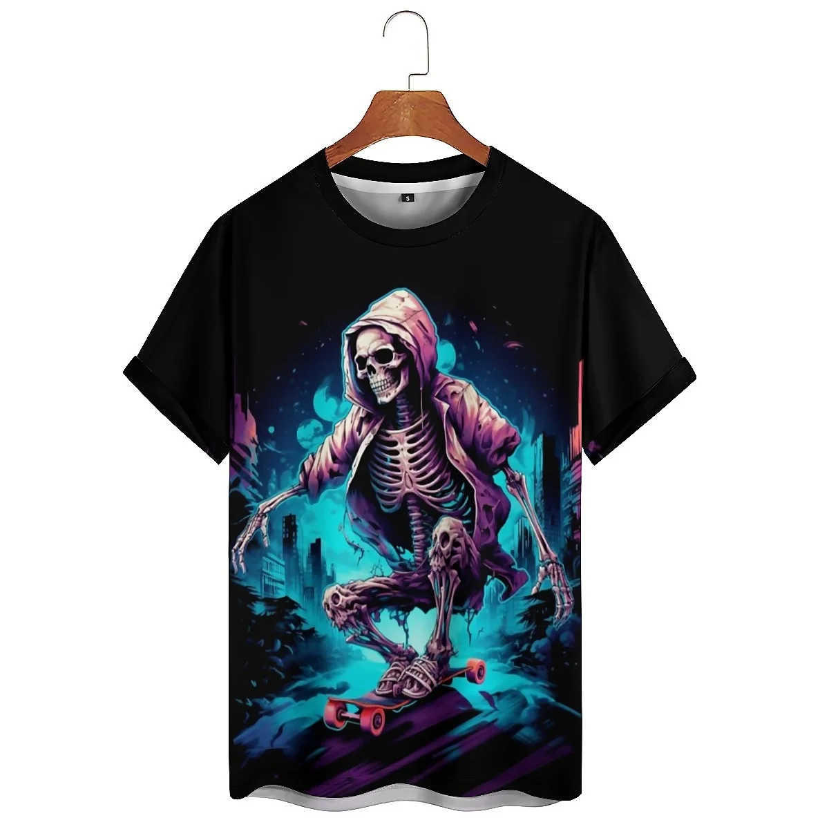 Diverse Fashion Rainbow Print Men's 3D Printed Short Sleeve T-Shirt - Couple Outfit