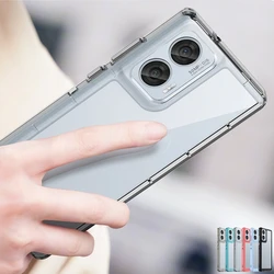 For Motorola Edge 50 Fusion Case Luxury Transparent Silicone Moto Edge 50 Fusion Case Phone Protector Moto Edge 50 Fusion Cover