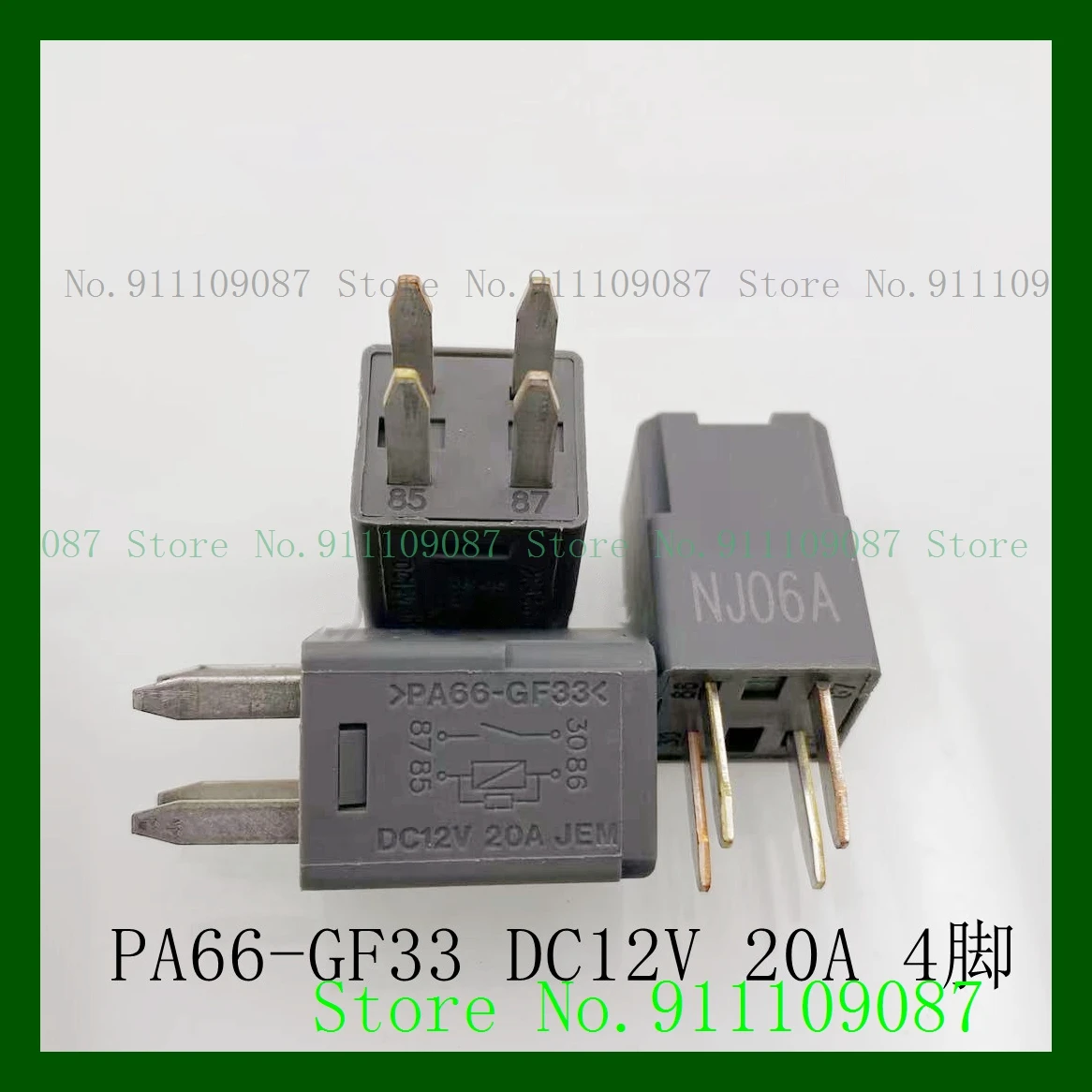 PA66-GF33 DC12V 20A 350