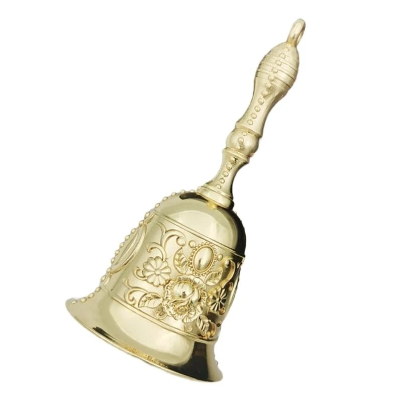 Handbell Small Call Hand Bells for Wedding, Restaurant, Hotel and Christmas Celebration, Table Handbell Service Bells