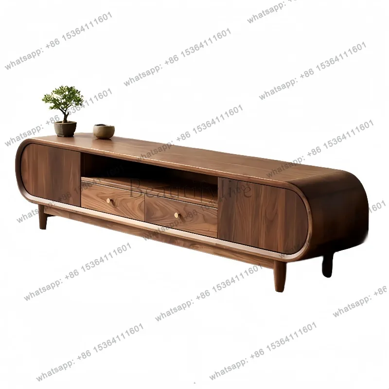 

Unique Natural Wood Tv Cabinet Khaki Classic 200Cm Long Living Room Tv Cabinet Modern Designer Mueble Televisor Furniture Home