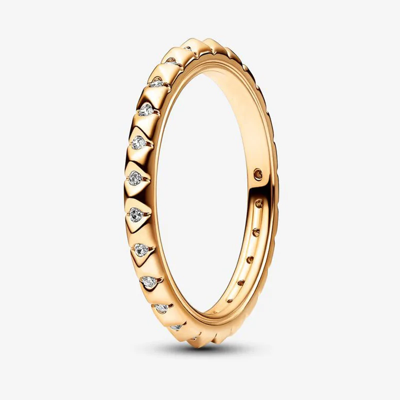 

Shine & Clear CZ Conical Nail Zircono Dots Ring For Women Authentic S925 Sterling Silver Lady Jewelry Girl Birthday Party Gift