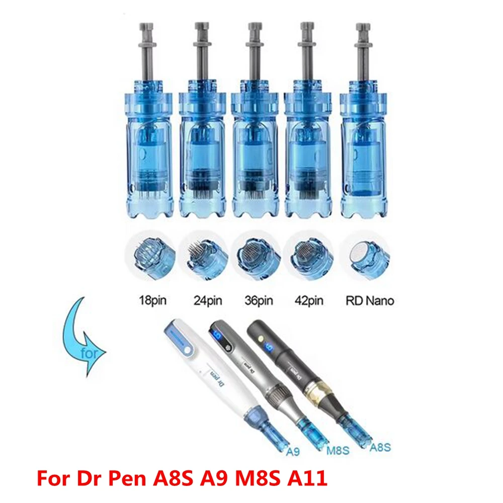 10 шт. Dr.pen A9/A8S/M8S/A11 игольчатый картридж 12/18/24/36/42 контакта/наноигла для сменного наконечника ручки Derma 10 шт. Dr.pen A9/A8S/M8S/A11 игольчатый картридж 12/18/24/36/42 контакта/наноигла для сменного наконечника ручки Derma