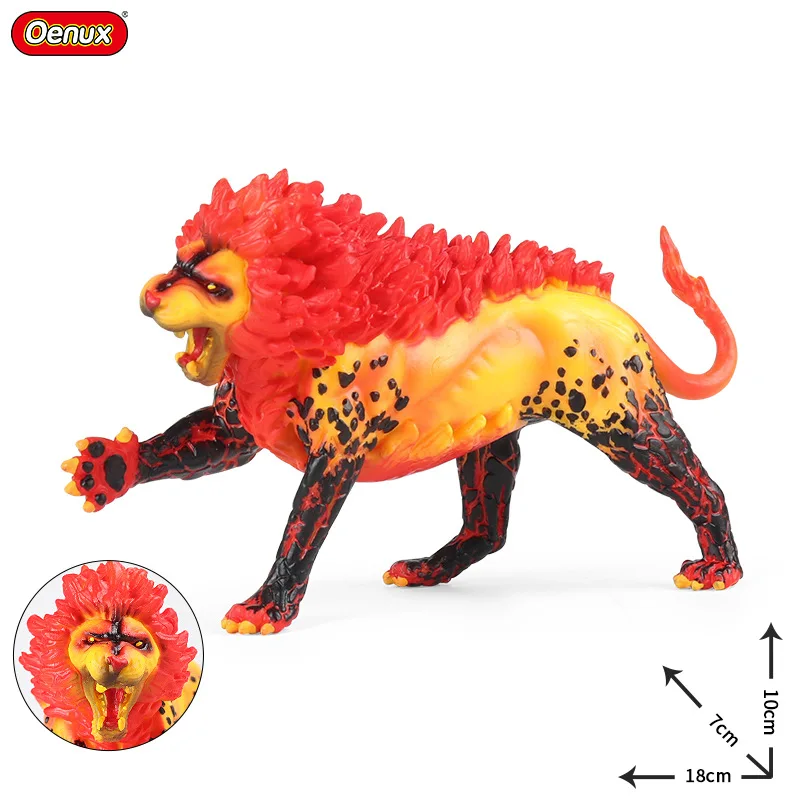 Simulation magic dragon Warcraft dinosaur mythology solid animal model fire lion mythology legend dragon children toys