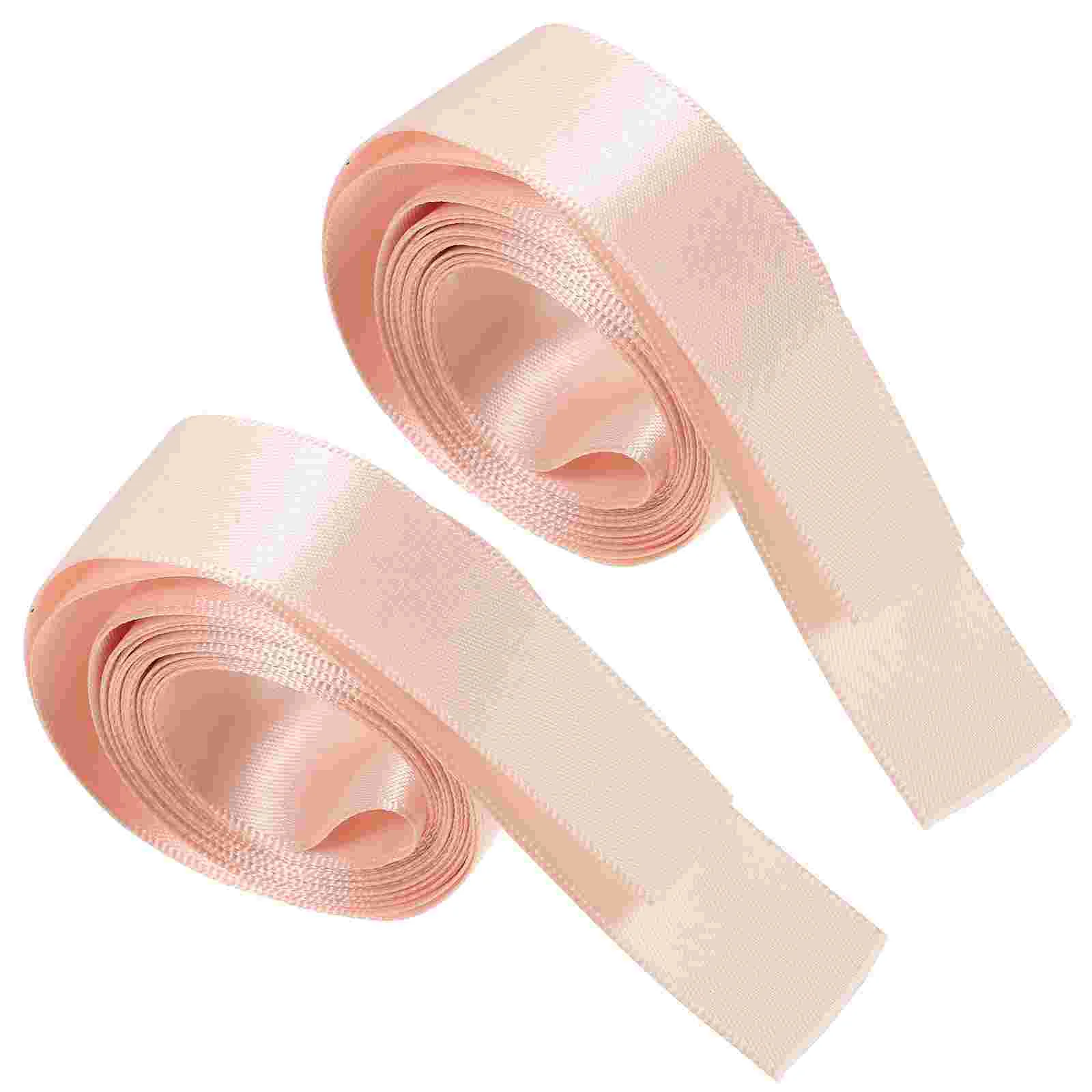 2 Pcs Womens Flat Shoes Laces Ribbon for Dance Show Pointe Parts Pink Ballet Girls