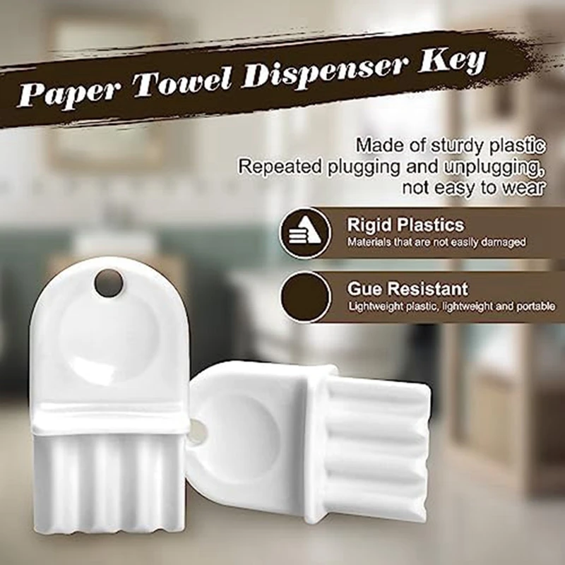 Tissue Dispenser Keys, Toilet Paper Dispenser Keys Compatible for Pacific Tissue and Toilet Paper Dispensers C-A27I
