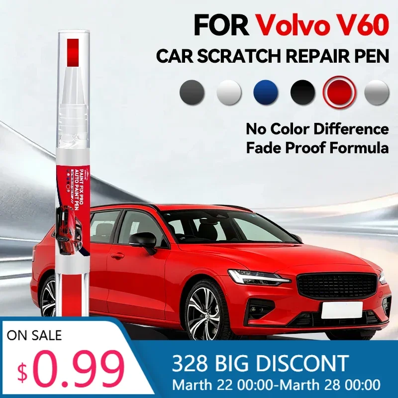 Bolígrafo de Reparación de Pintura P1 SPA para VOLVO V60 2010-2025, Eliminador de Arañazos, Accesorios para Auto, Negro, Blanco, Azul