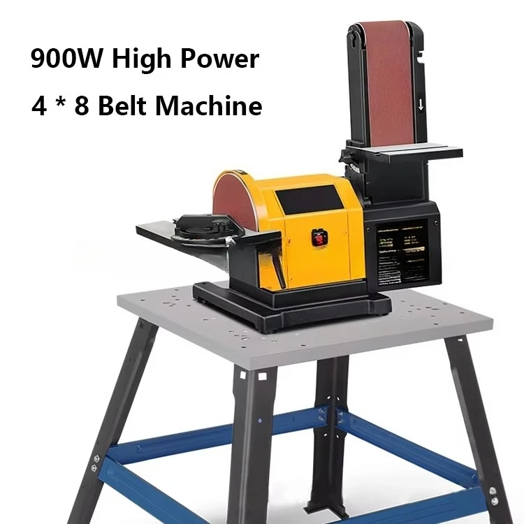 900 واط حزام تلميع المعادن القرص ساندر النجارة الجدول ساندر 220 فولت الصناعية المهنية قابل للتعديل سطح المكتب ساندر #2
