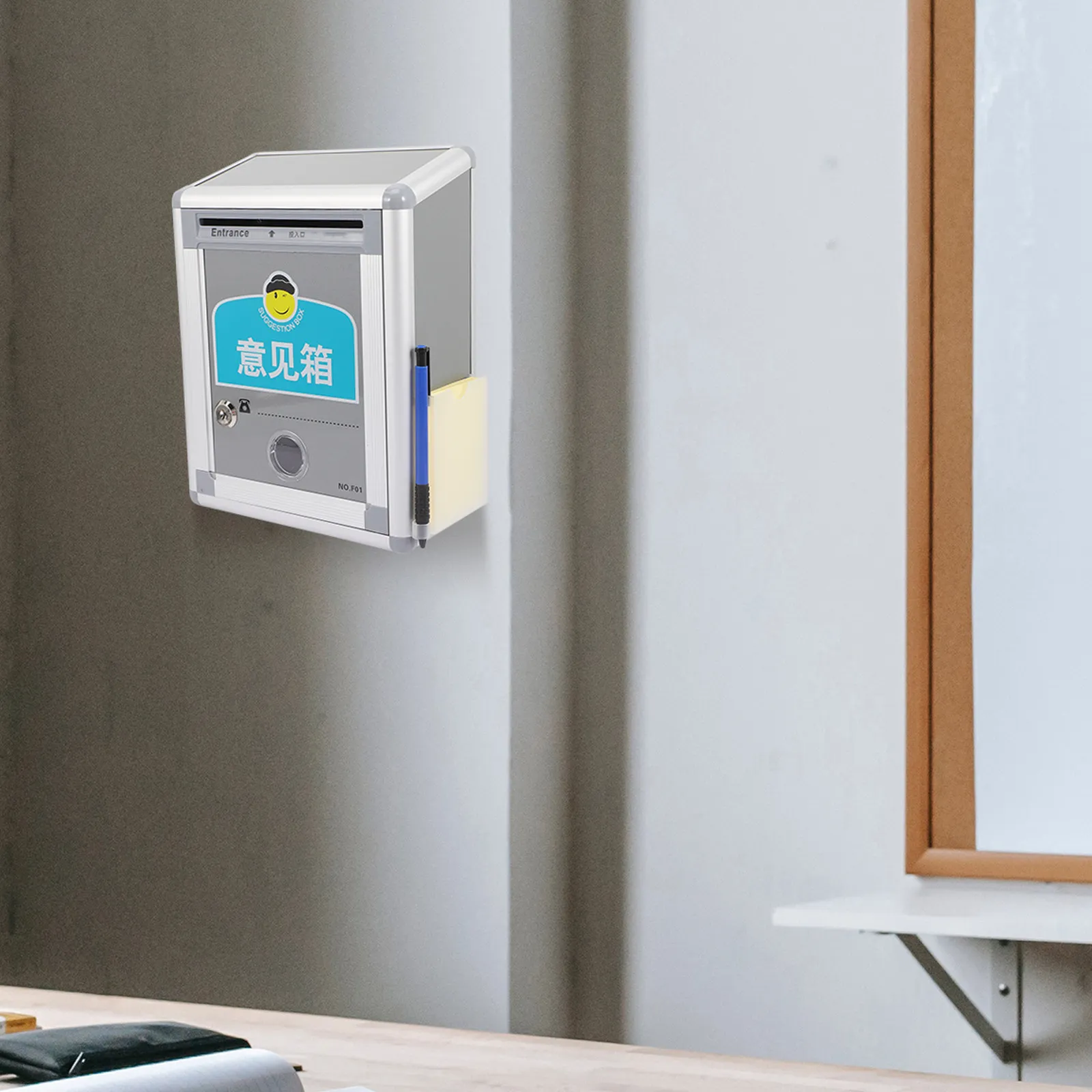 wall-mount-locking-suggestion-box-vintage-letter-post-container-secure-public-complaint-mailbox-donation-box-wall-mailbox