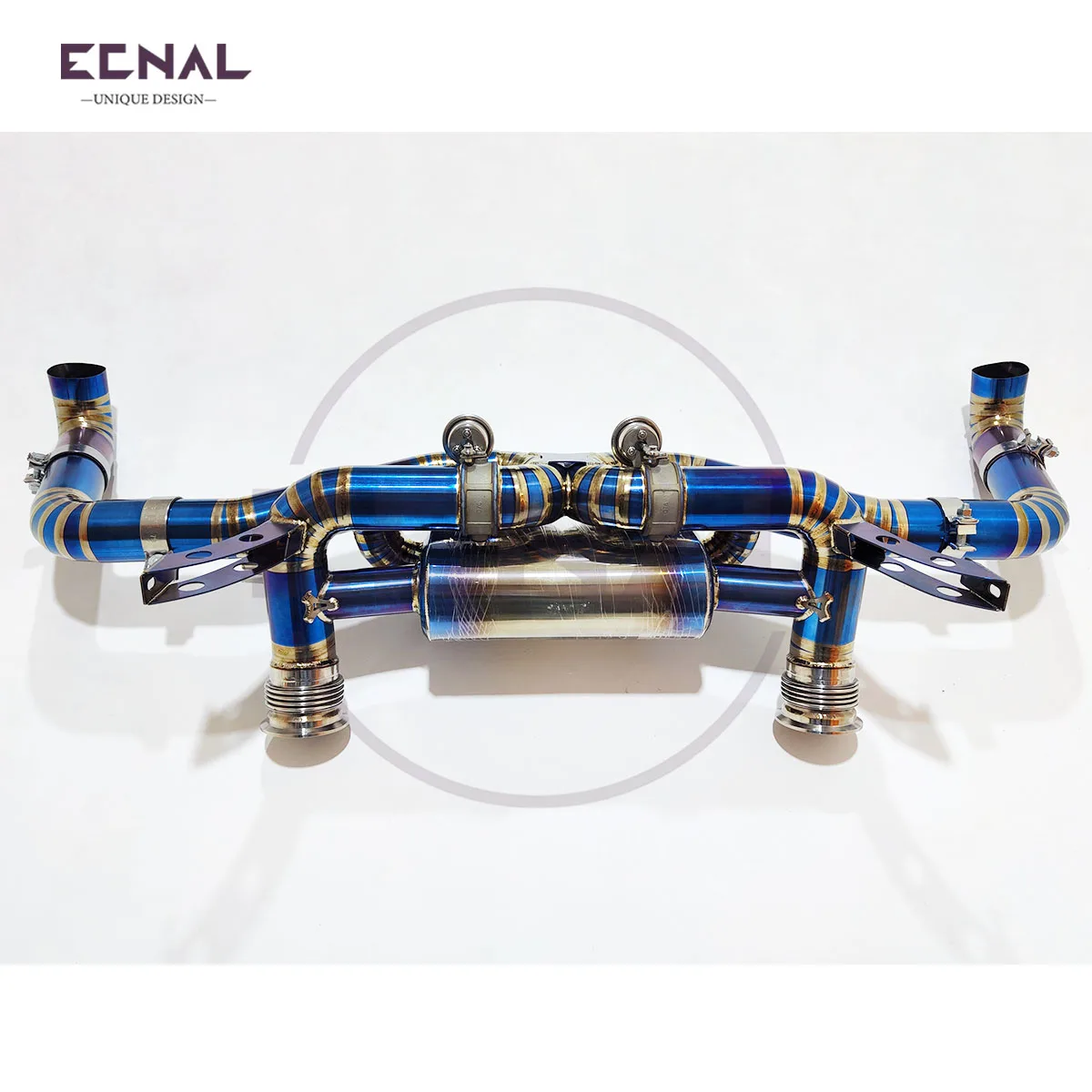 

Выхлопная труба Ecnal для Lamborghini LP580 LP600 LP610 V10 5.2L 2014-2017, высокопроизводительные спортивные системы задней оси выхлопной системы