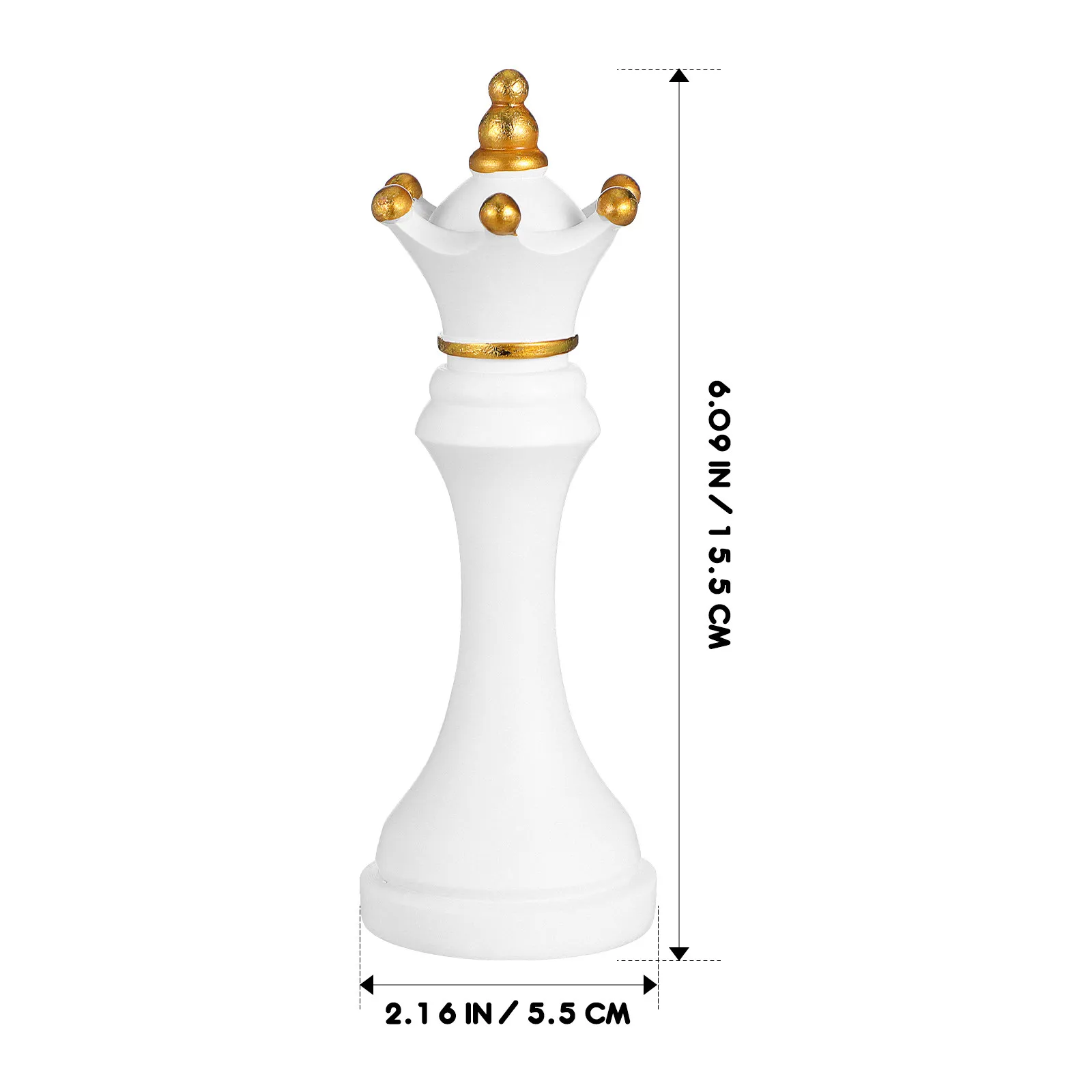 Resin International Chess Statue Ornament Desktop Artistic Decorative Chess Sculpture for Home Office Housewarming Decor