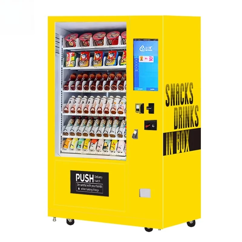 

Commercial Coin-Operated Wall Mounted Drink & Snack Vending Machine For Retail Items Includes SDK Function