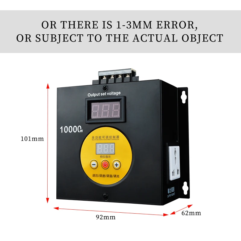 10000W Multifunctional Voltage Regulator Controller Power Supply Unit Speed Temperature Light Voltage Adjuatable Dimmer