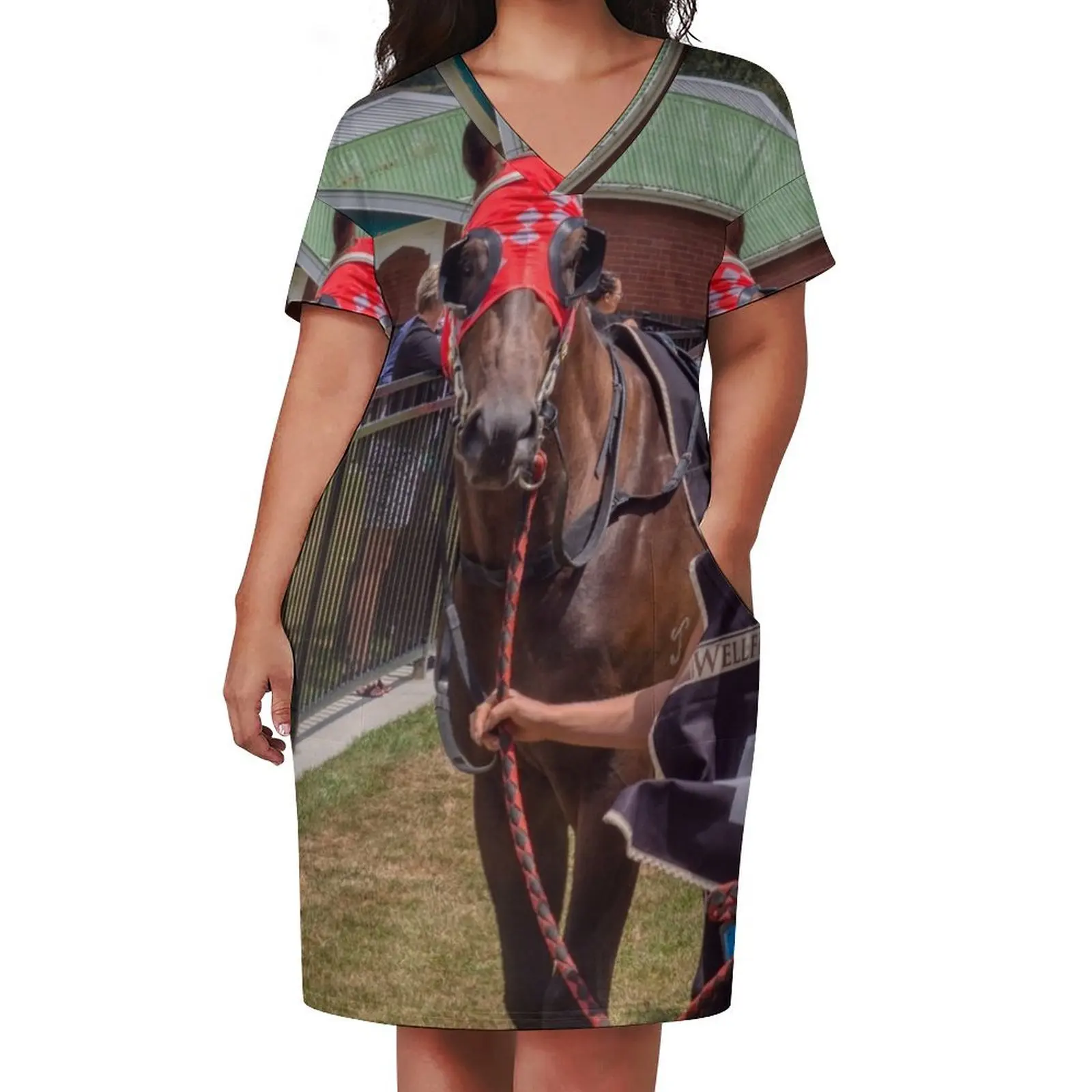 Race Horse Loose Pocket Dress Dance dresses dresses for womens