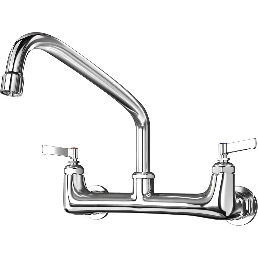 

8 Wall-Mounted Commercial Sink Mixer with 14 Spout