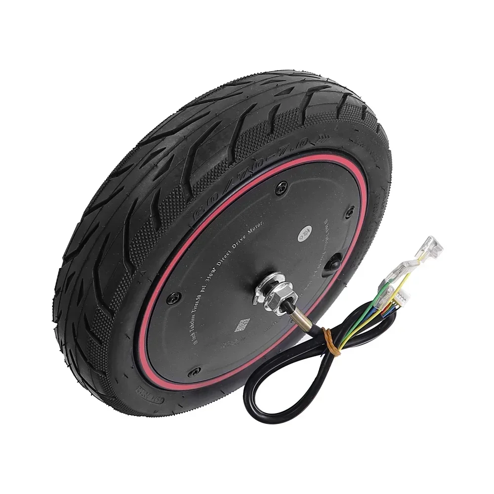 10 Inch 60/70-7.0 36V 350W Motor Wheel Tyre for Xiaomi 4 Pro Motor Cable Anti-skid Anti-blast Tire Electric Scooter Accessories