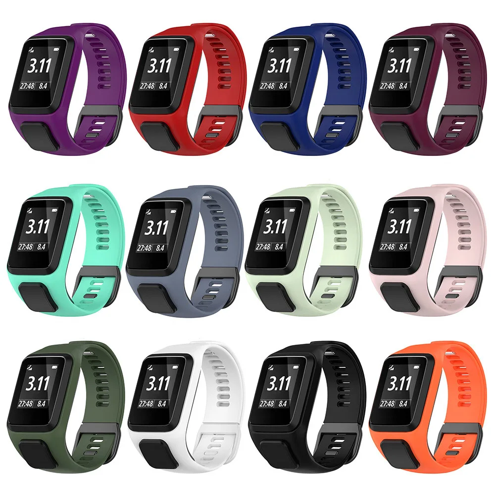 حزام ساعات من السيليكون لمسند اليد 2 3/سبارك 3/لاعب الغولف 2 سوار المعصم للتوم 4 3 2 سلسلة