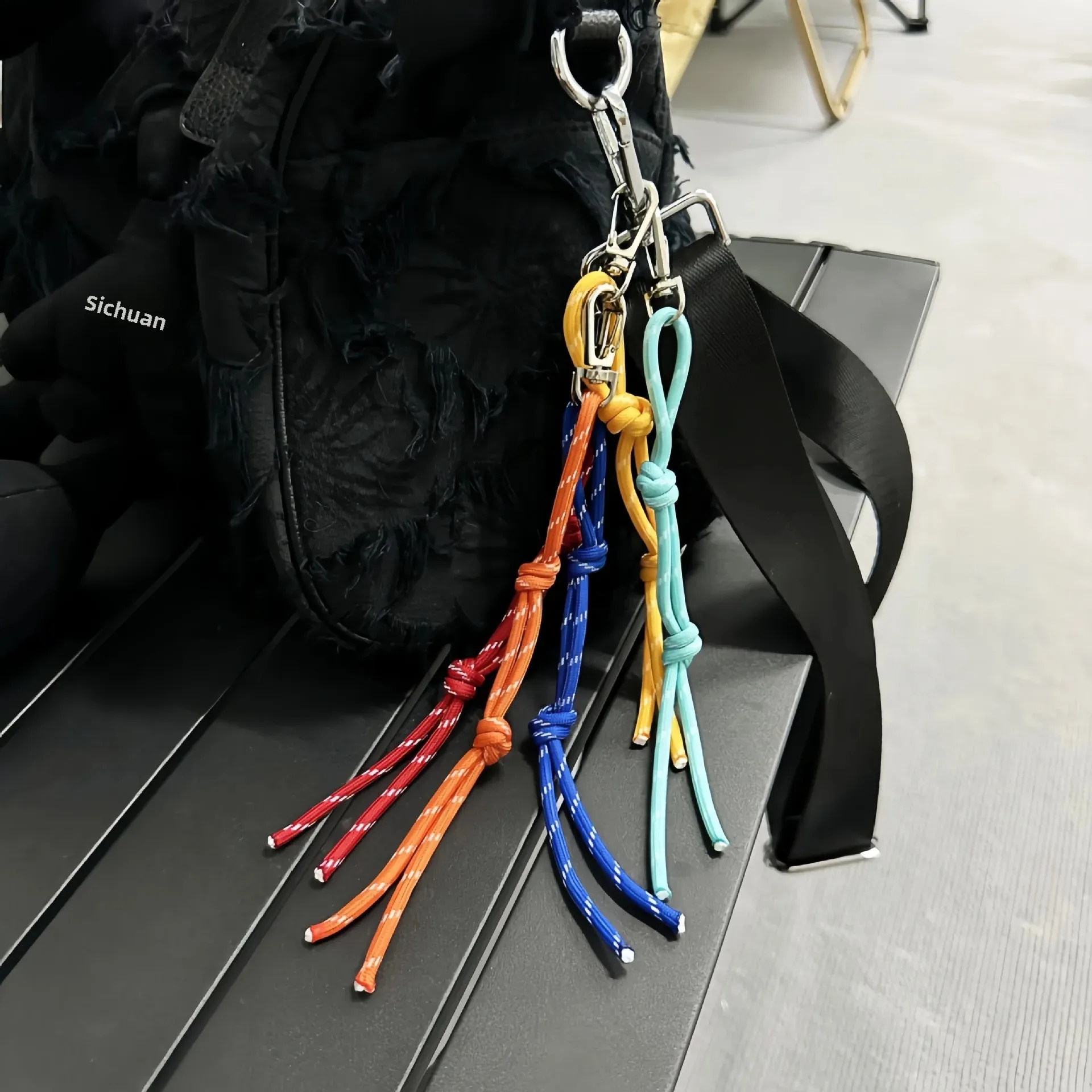 Colorful Woven Rope Miu System Hanging Rope Bag Accessories Fashionable Multi-Color Cute Handmade Accessories New Arrival