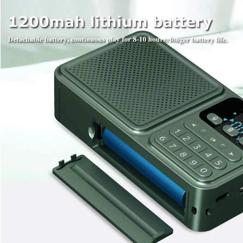 Портативный DSP FM радио мини Карманный Солнечный Аварийный радио рекордер беспроводной Bluetooth динамик со светодиодным дисплеем USB музыкальный плеер