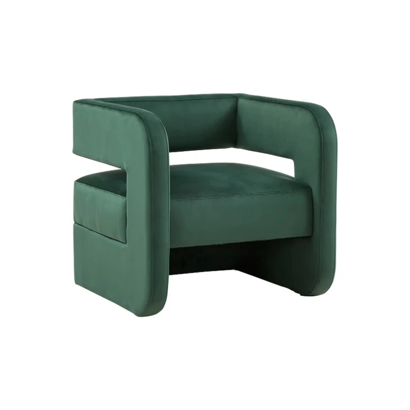 Nordic light luxury personalized green single small leisure chair