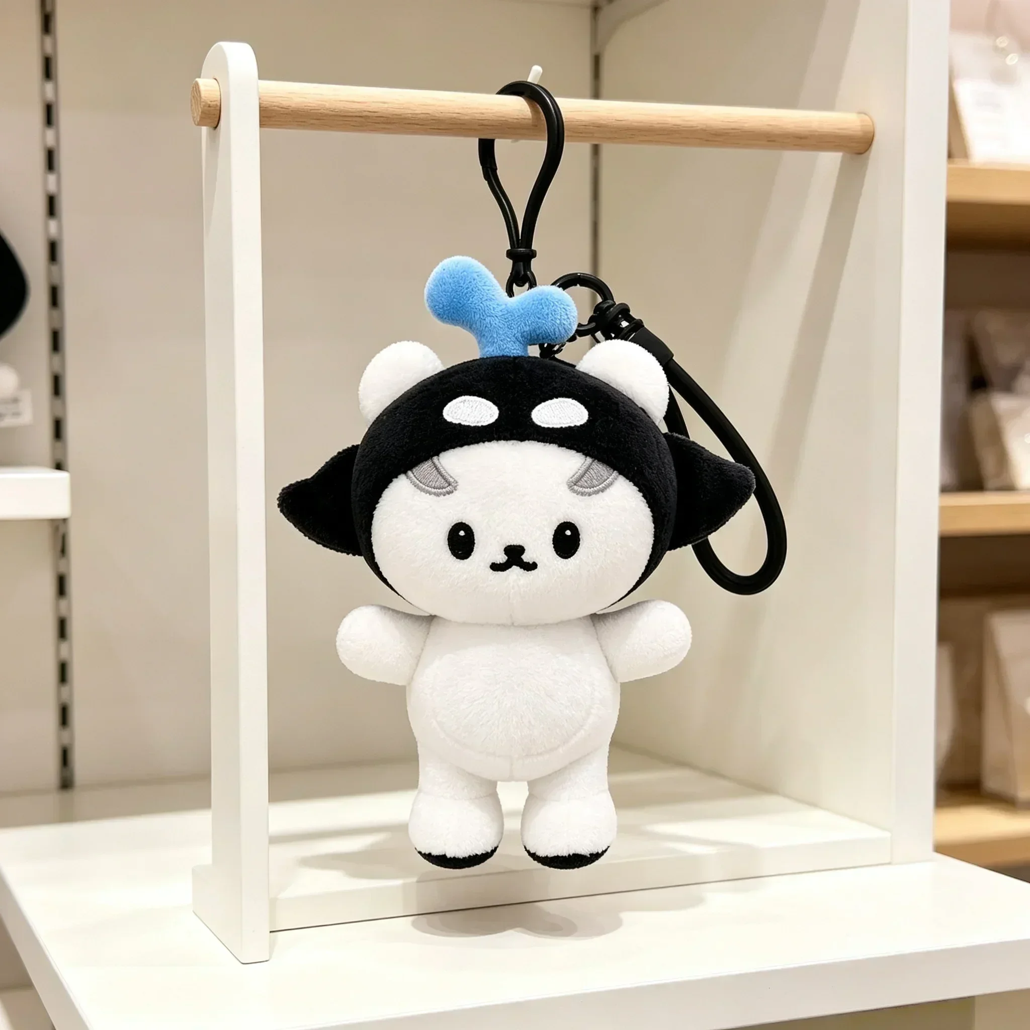 Thailand Stars Polcasan Sansan Cosplay Doll Keychain Plush Stuffed Cotton Dolls Bag Pendant Decoration Cute Accessory Props