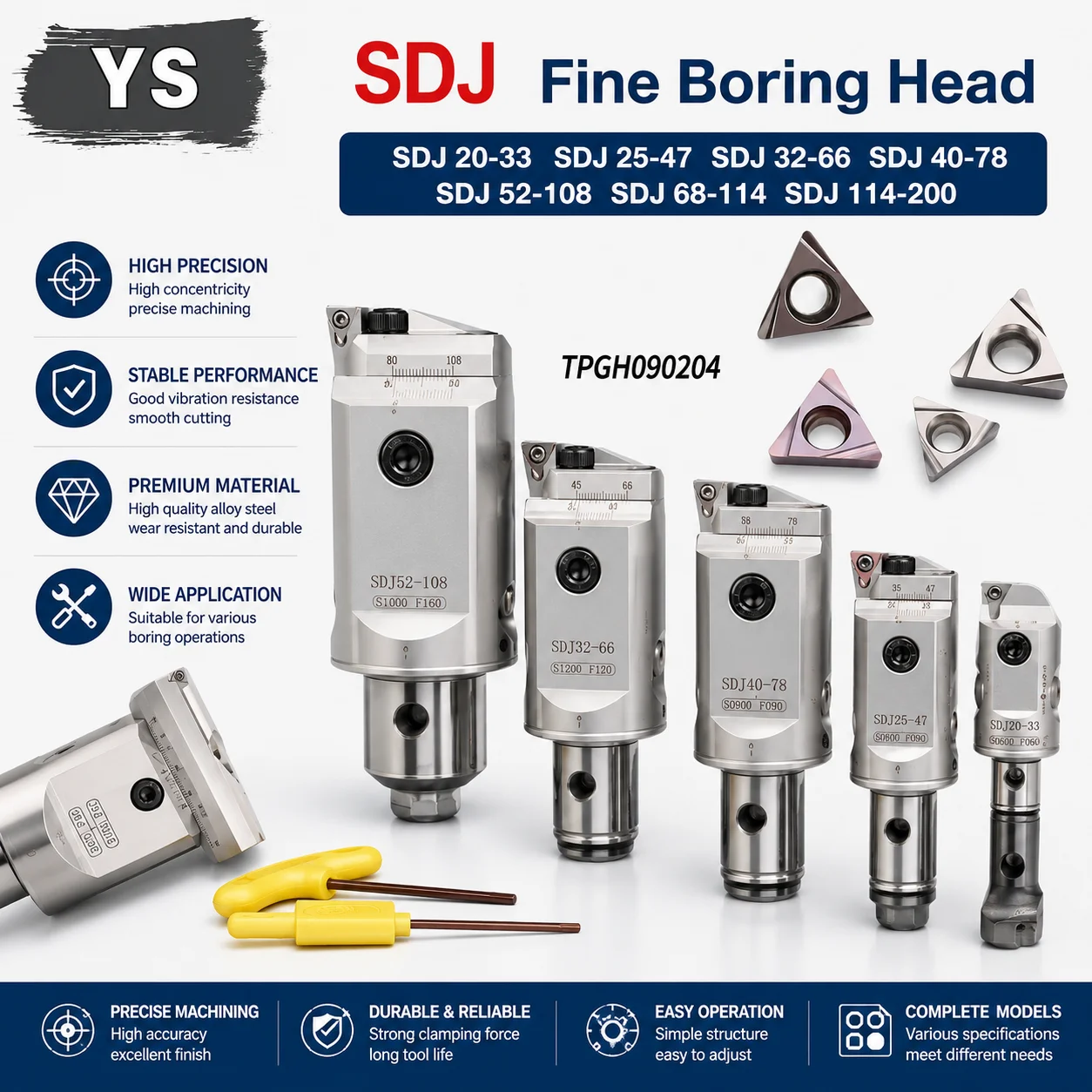 RBH EWN New SDJ Fine Boring Head SDJ08 SDJ10 SDJ12 SDJ14 SDJ16 TPGT0902 Plugin Pairing Adjustable Boring Head Bore LBK1 LBK CKB