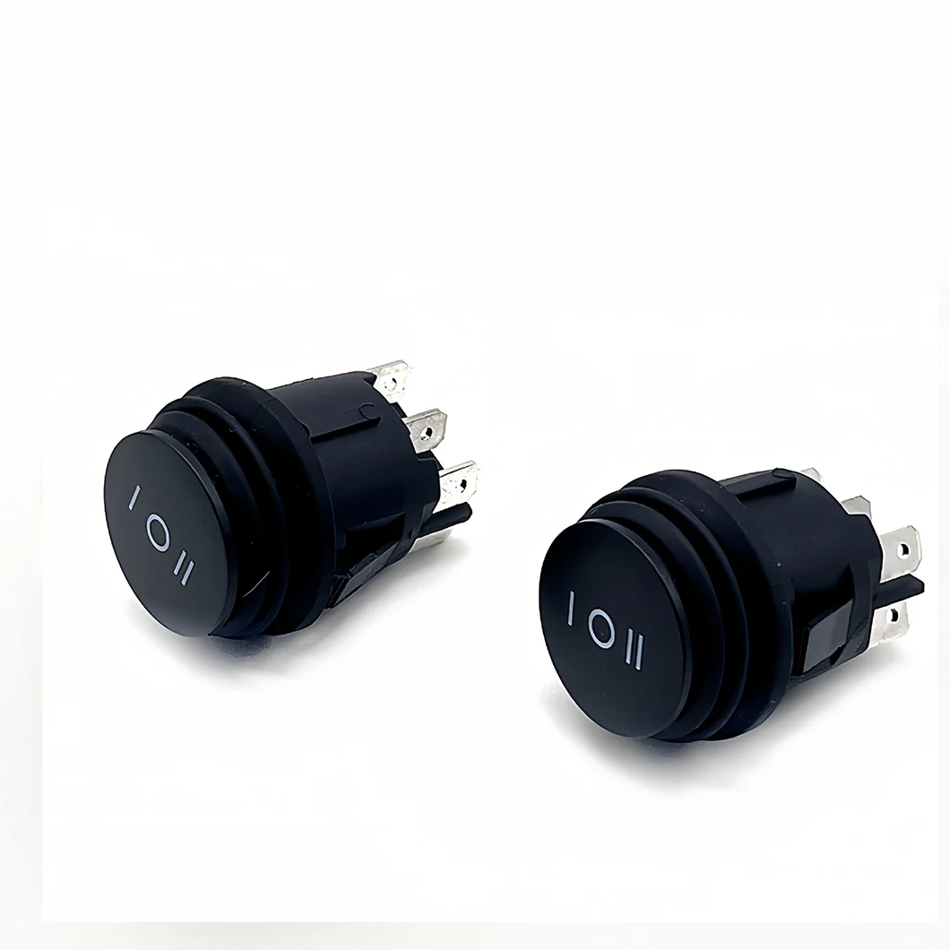 KCD1 Mini Rocker Push Button ON-OFF/ON-OFF-ON 2/3Position Latching Waterproof Rocker Toggle Switch with 6Pin Terminal