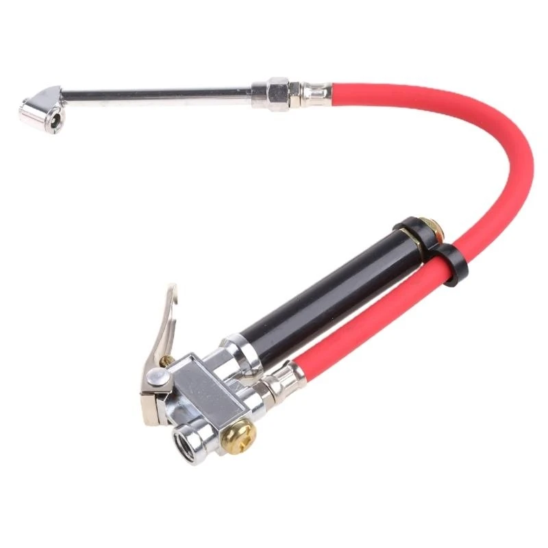 A2UC Car Air Inflator Compressor Hose Tire Pressure Gauge Manometer Tester Chuck