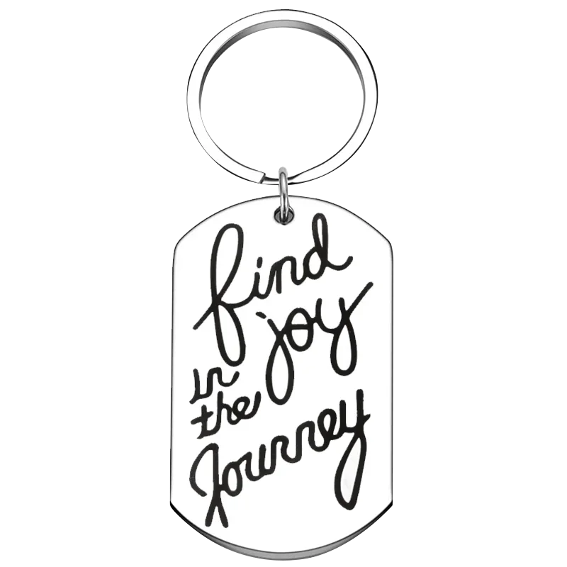 New Graduation Gifts Keychain Pendant Enjoy The Journey Key Chains Son Daughter Gift