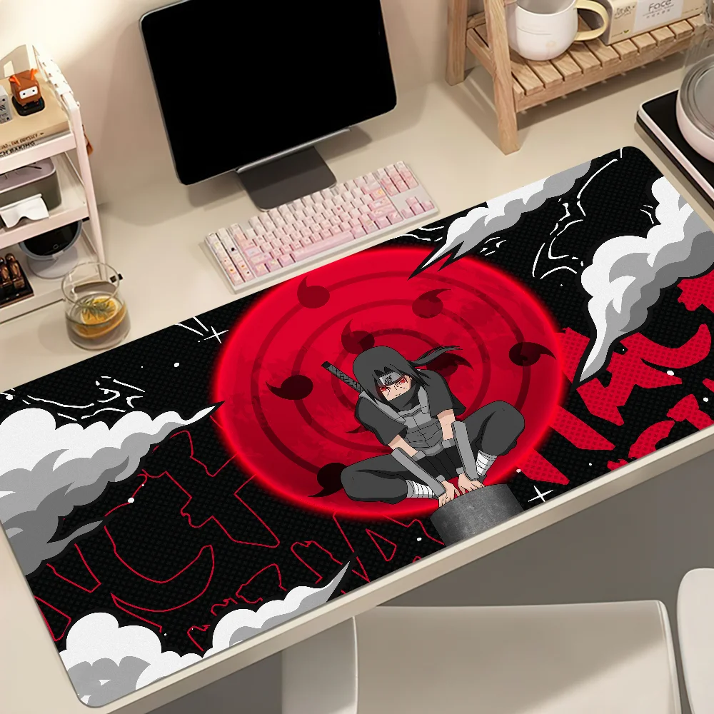 N-NARUTO Itachi Uchiha Mouse Pad Non-slip Thickened MousePad Student Gaming Cushion Large Writing Lockedge Office