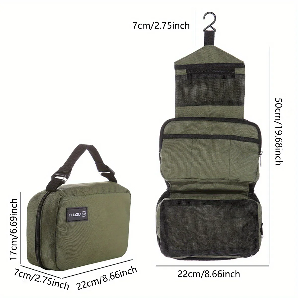 حقيبة أدوات الزينة المعلقة للرجال، حقائب مستحضرات التجميل الكبيرة المقاومة للماء، منظم السفر، أدوات الزينة للسيدات، أدوات الحمام القابلة للطي