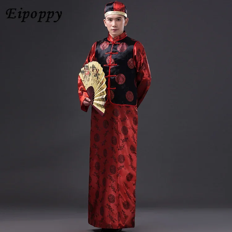 

Groom Show Wo Men's Chinese Dress Men's Wedding Dress Costume Gown Chinese Gown Tang Suit