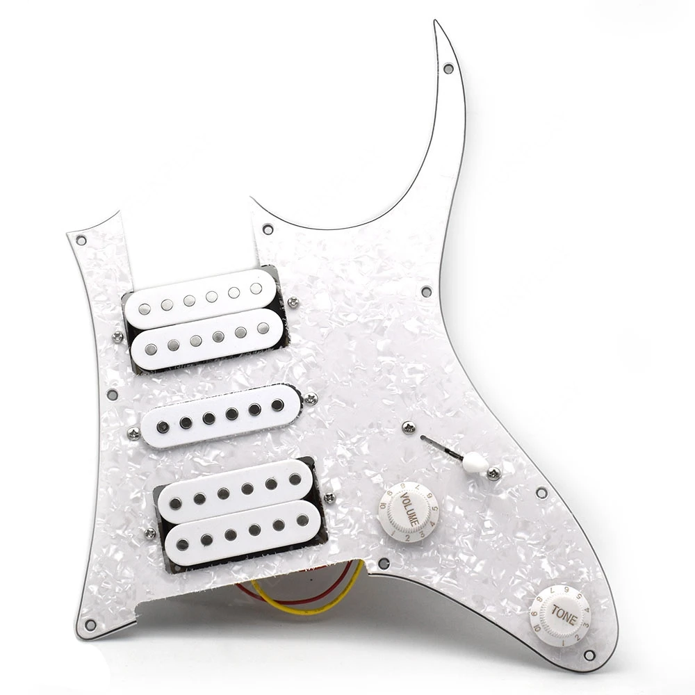 جيتار كهربائي محمل HSH لاقط بيكجوارد مسبقًا مع التقاطات سيراميك مزدوجة كوليس هامبوكر متعددة الألوان #5