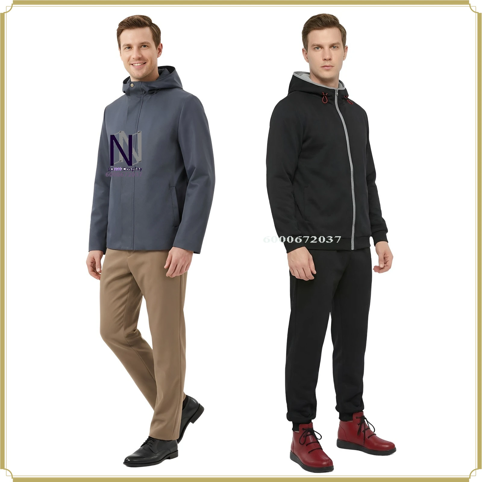 Disfraz de Cosplay de Itadori Yuji de Alta Calidad, Conjunto Completo, Sudadera Azul Marino para Hombre, Pantalones Elásticos, Traje de Anime para Comic Con y Fiestas