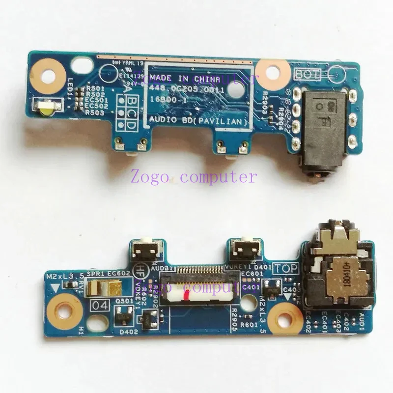 Original For  PAVILION 14M-BA013DX 14M-BA AUDIO BOARD 924293-001 448.0C205.0011 Works Well Free Shipping