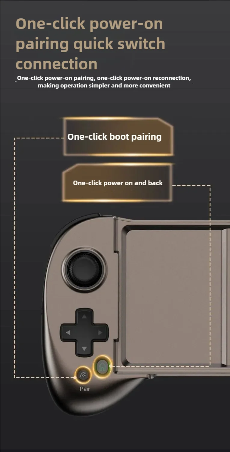 Shanwan novo controlador de jogo do telefone móvel q13 bluetooth gamepad para pc com hall gatilho joystick rotativo joystick para dispositivo móvel