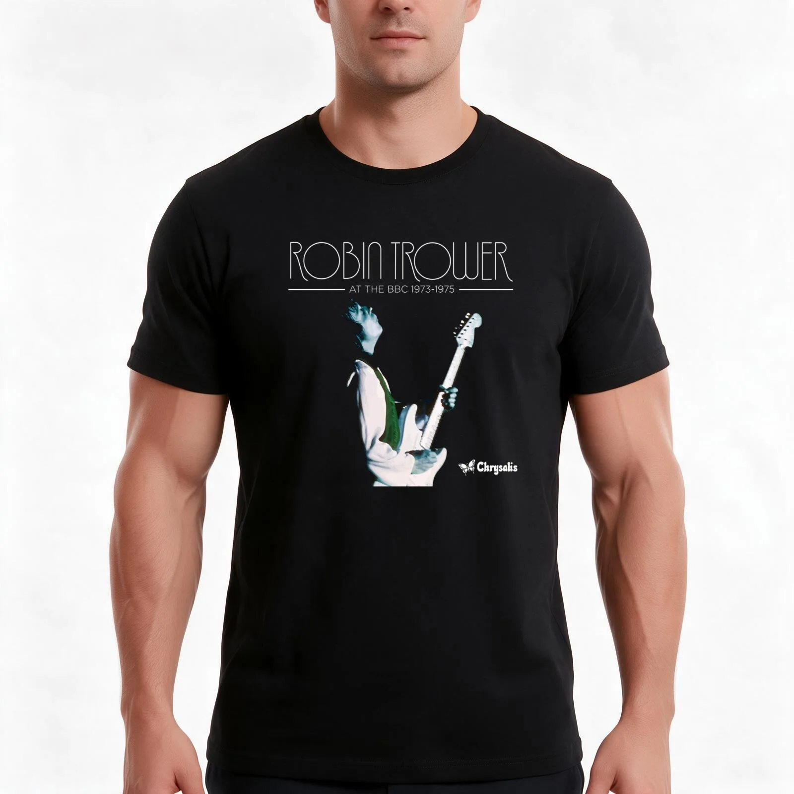Robin Trower - at The BBC 1973-1975 T-Shirt, Summer Casual Cotton Tee, Oversized Streetwear Tops, Vintage Graphic Print