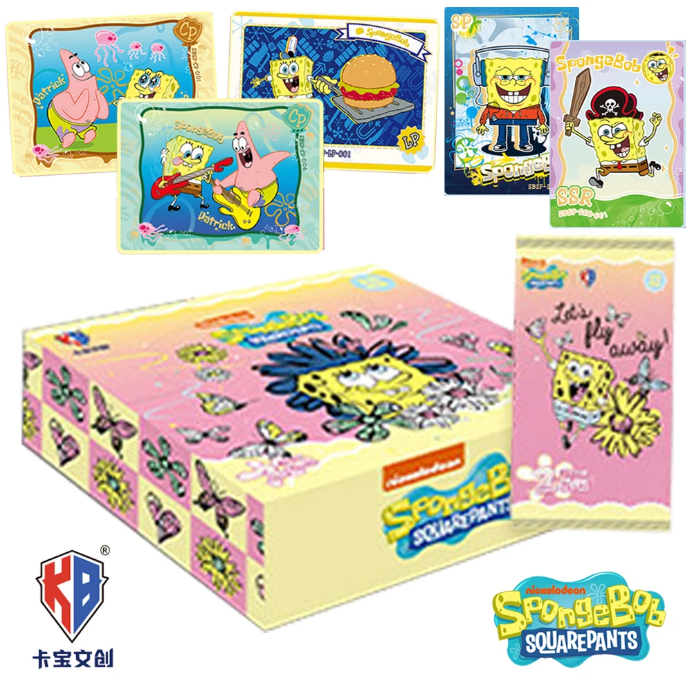 SpongeBob SquarePants Collection Card For Children Humorous Cartoon Animation Plankton Patrick Star Limited Game Card Kids Gifts