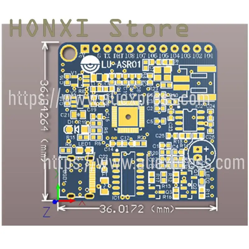 1 pz LU-ASR01 moduli di controllo intelligente di identificazione off-line per il riconoscimento vocale LD3320 ingresso personalizzato