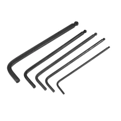 1.5/2.5/3/4/5/6/8mm Ball End Hex Key Wrench L Shaped Long Arm Hexagon Spanner Hand Tools CR-V Repairing Tool Black