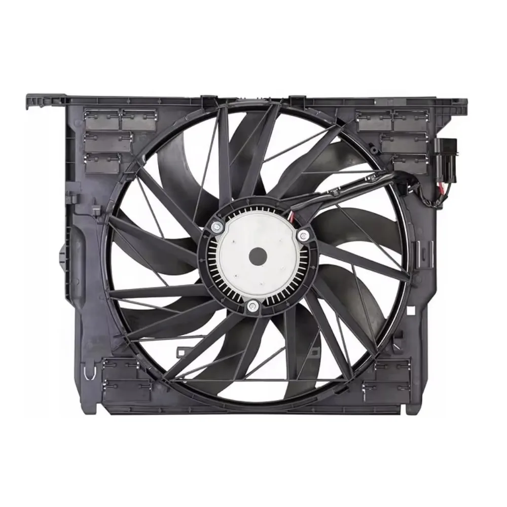 Radiator Electric Cooling Fan Assembly OE OEID: 17427807320 For BMW F10 535i F11 F07 F12 F13 F06 F01 Series 2012-2018 Engine Coo