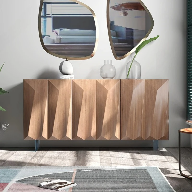 minimalist light luxury creative storage/living room display side cabinet  FT