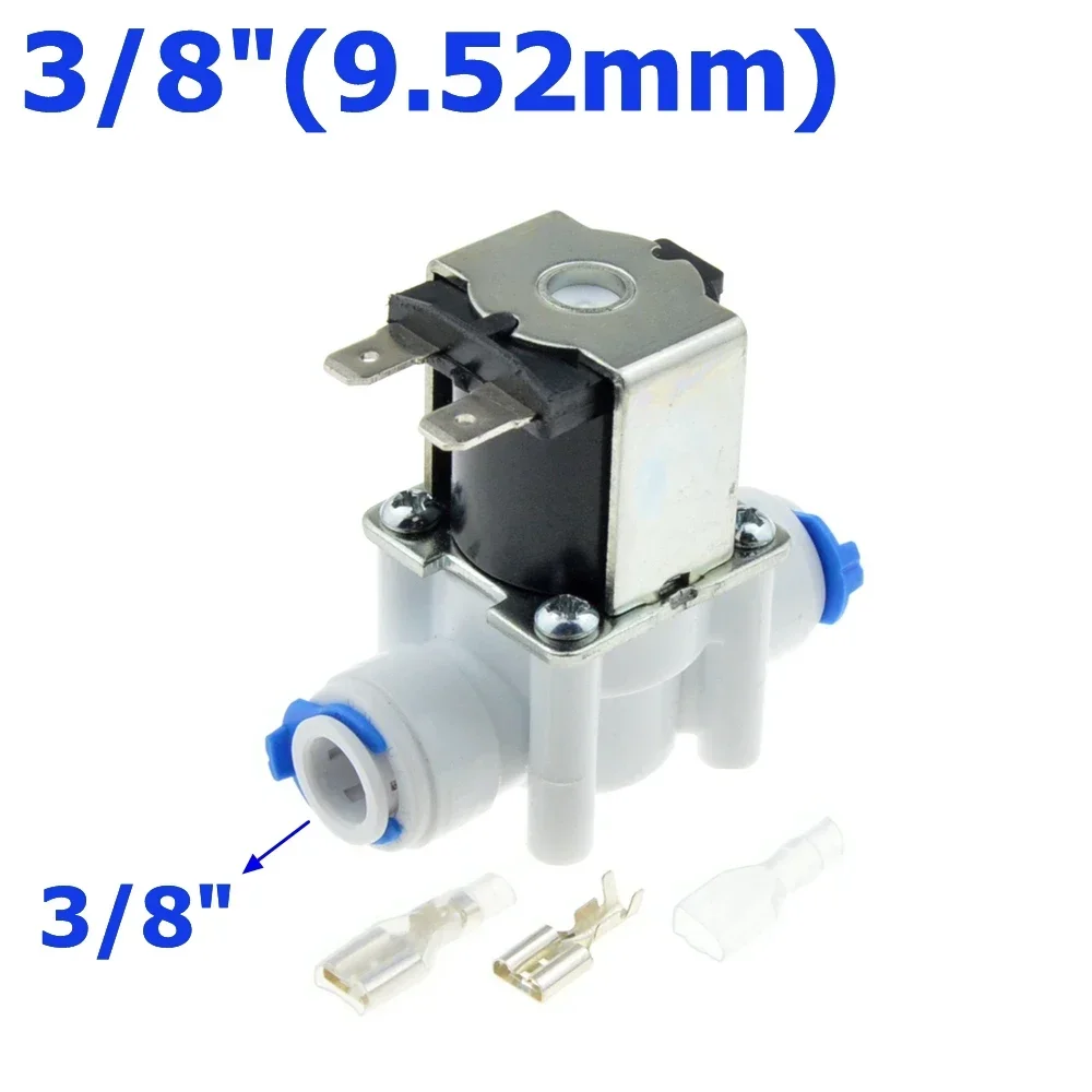 Electric Plastic Solenoid Valve 12V 24V 220V Normal Closed 1/4\