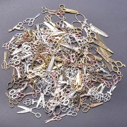 30/50/100pcs Random Mixed Vintage Scissors Charm Pendant For Jewelry Making Diy Necklace Bracelet Keychain Handmade Accessories