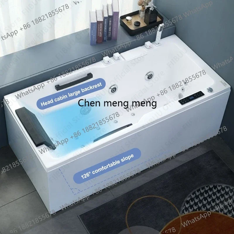 01A Acrylic Multifunctional Bathtub With High Load-bearing Capacity And Right-sided Skirt, Luxury Bathroom Furniture Multiple Si