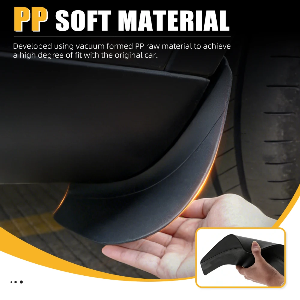 

Мягкие брызговики для Tesla Model Y 2022, автомобильные колеса, брызговики, брызговики, защита переднего и заднего крыла, аксессуары