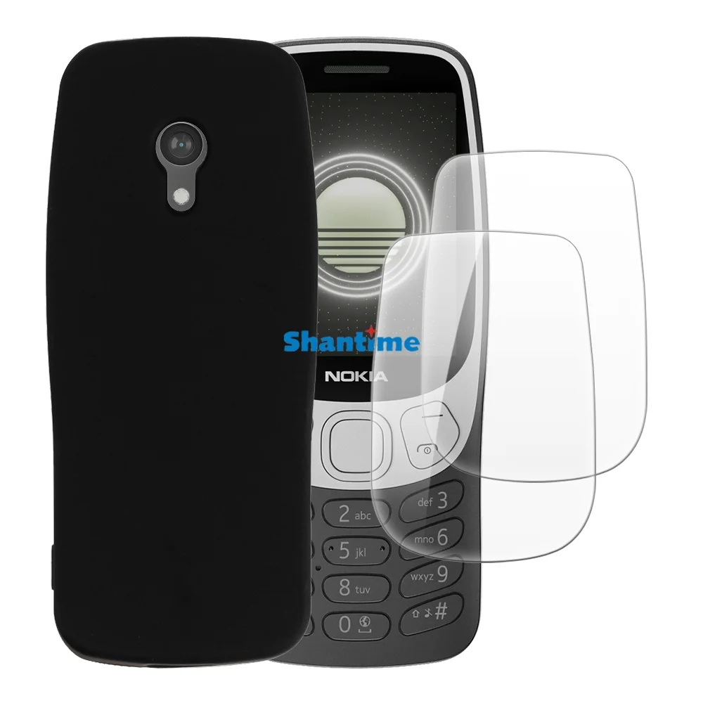 Miękkie etui + 2-pak ochraniaczy ekranu ze szkła hartowanego do ochrony całego ciała Nokia 3210 2024 — zdjęcie produktu 2