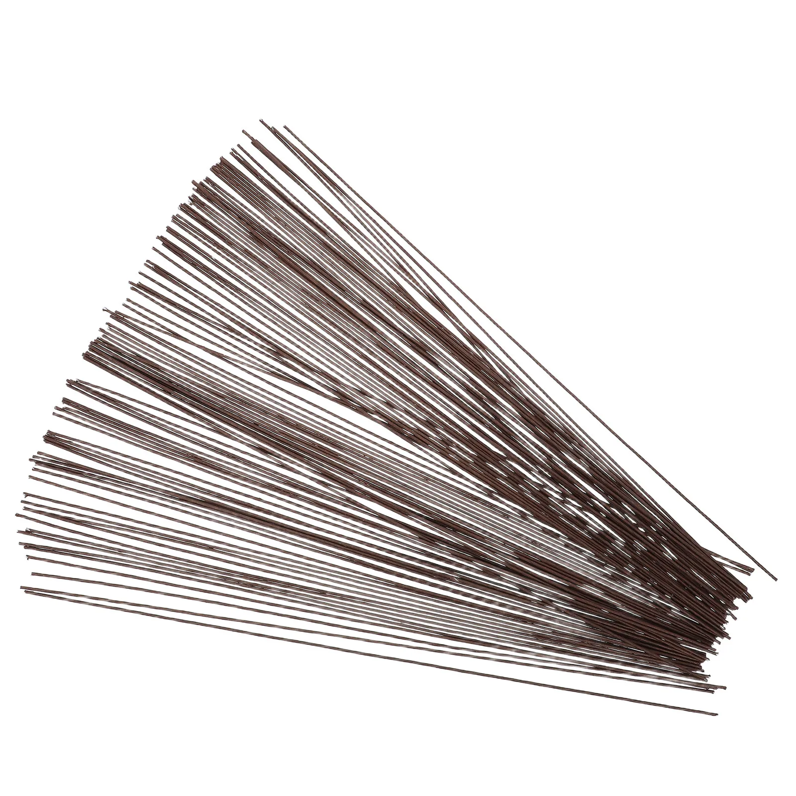100Pcs Floral Paper Wrapped Wire 16 Gauge 40Cm Artificial Flower Stem Wire DIY Bouquet Craft Support for Floral Arrangements