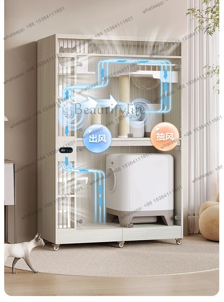 cat cage fresh air cat villa home indoor can be placed intelligent automatic litter cat house